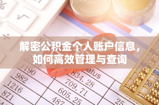 全方位解密公积金个人账户信息，如何高效管理与查询