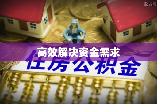 全方位高效解决资金需求