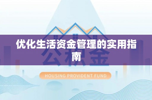 全方位优化生活资金管理的实用指南